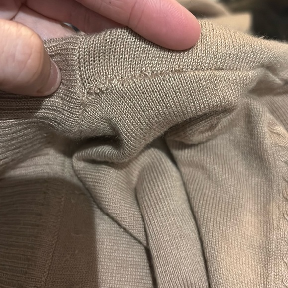 Spense Knits Brown Knit Turtleneck Medium Long Sleeve Neutral Minimalist Sweater - Picture 9 of 12